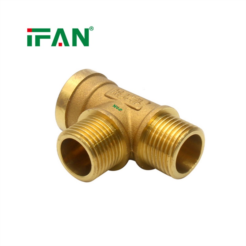 IFAN Machined Brass Fitting – Male-Threaded Tee