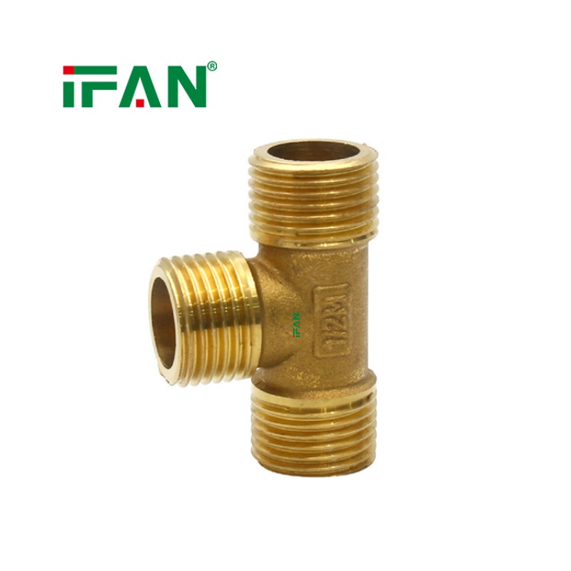 IFAN Machined Brass Fitting – Male-Threaded Tee details Picture