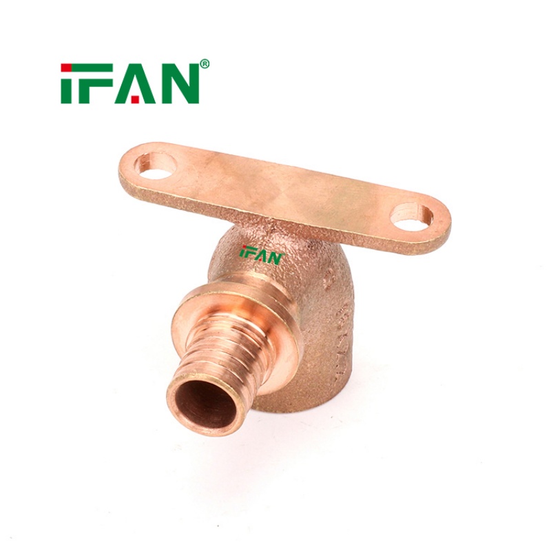 PEX Brass Axial Fitting – Female-Threaded Elbow with Mount details Picture