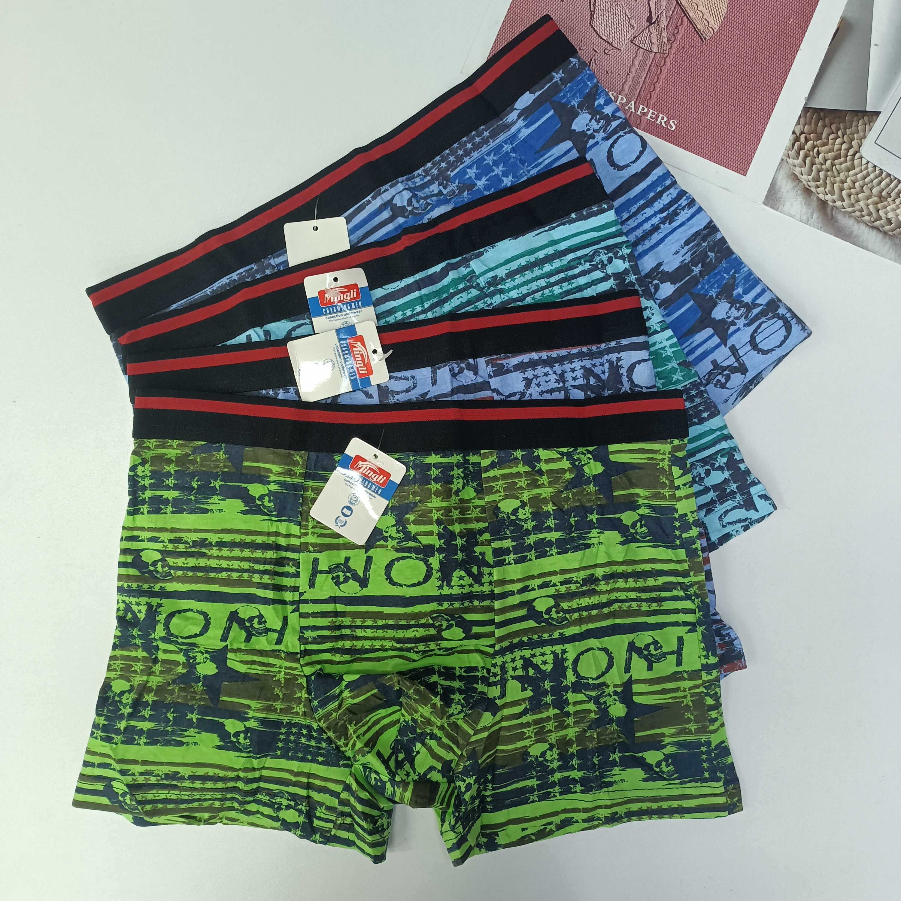 6349# Costa Rican Bestseller Men's Underwear, Personalized graffiti letter Briefs, multi-color men's briefs QNI Specification image