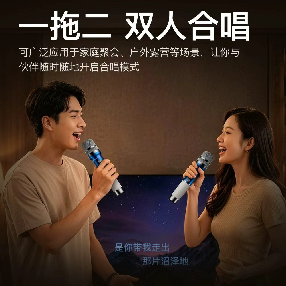 The new sound card handheld microphone is a universal sound card reverb singing tool for home and outdoor speakers detail image 6