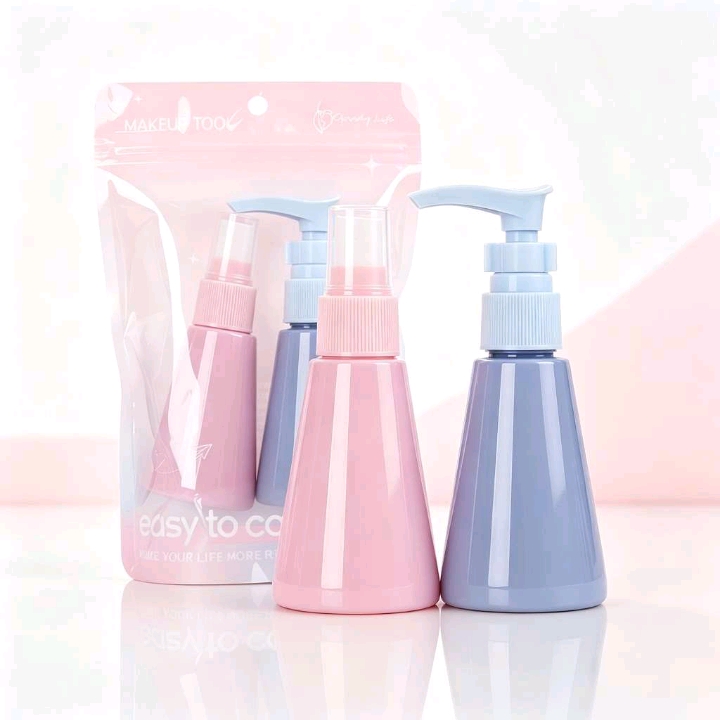 Macaron sub-bottle set, spray bottle, pump bottle combination, travel portable skin care products, portable storage for empty bottles detail image 6