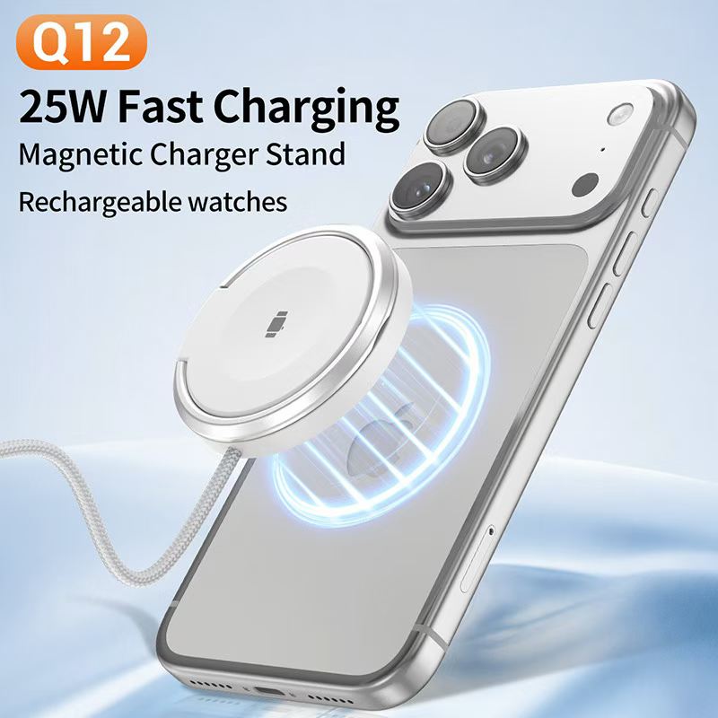 The 25W wireless charging fast charging alloy qi2.2 magnetic wireless charger is thin and light, suitable for Apple's 25W wireless charging Specification image