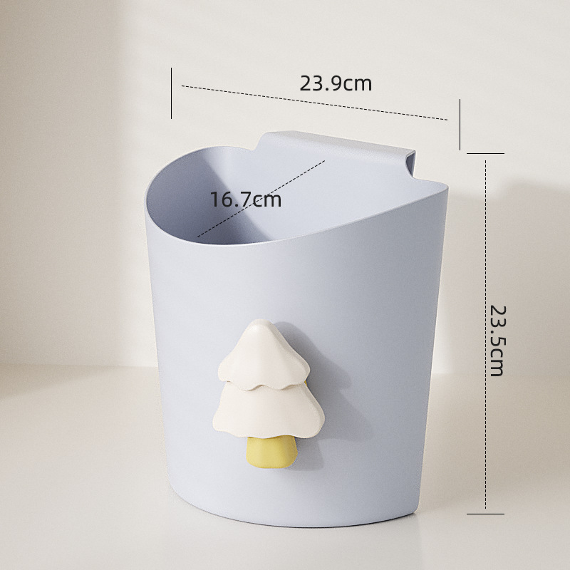 H231-ST047 Large wall-mounted bucket, kitchen and bathroom storage bucket, trash can, office kitchen trash can details Picture