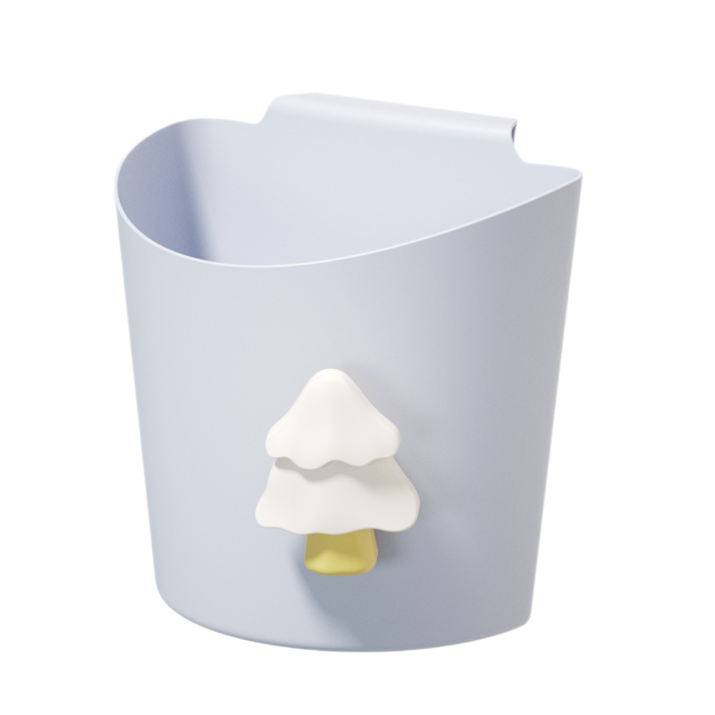 H231-ST047 Large wall-mounted bucket, kitchen and bathroom storage bucket, trash can, office kitchen trash can detail image 3