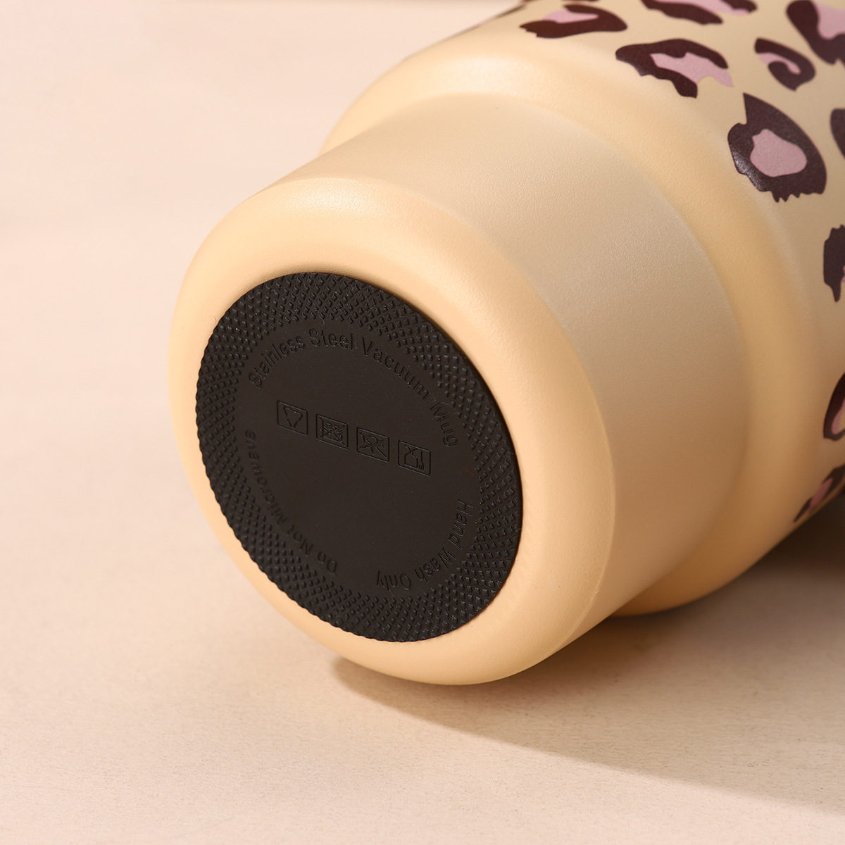 Y290-QSXD2235 New leopard print 316 stainless steel insulated cup, portable, high appearance level straw cup with handle detail image 8