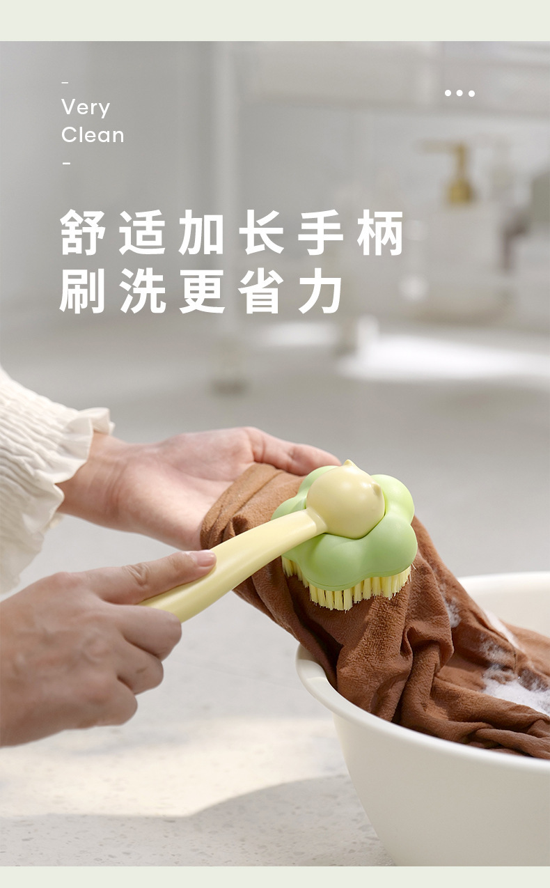 F34-D-71 shoe brush with soft bristles that won't damage shoes, cleaning clothes brush with soft bristles, white shoe brush detail image 5