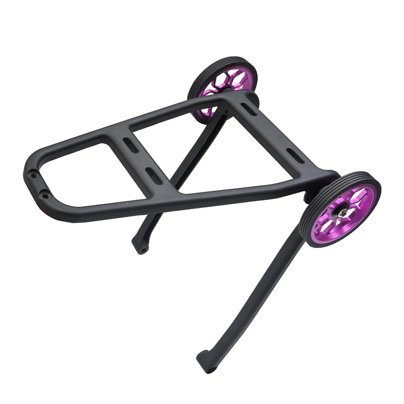 260116 estante de bicicleta plegable con rueda guía estante de aluminio estante de cola estante de equipaje estante trasero estante de carga Application Scenario