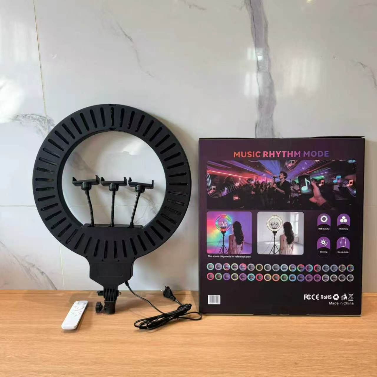 Customized processing of 10-inch RGB fill light, live streaming beauty light, ring light, photo beauty light and dazzling fill light detail image 8
