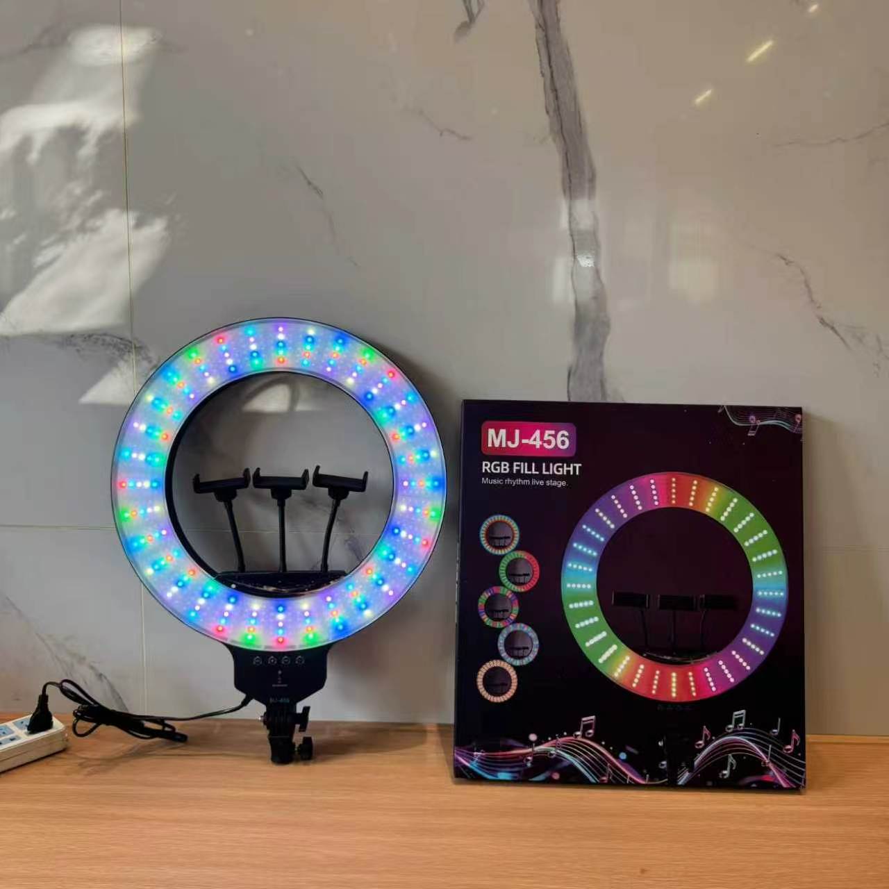 Customized processing of 10-inch RGB fill light, live streaming beauty light, ring light, photo beauty light and dazzling fill light Item Picture