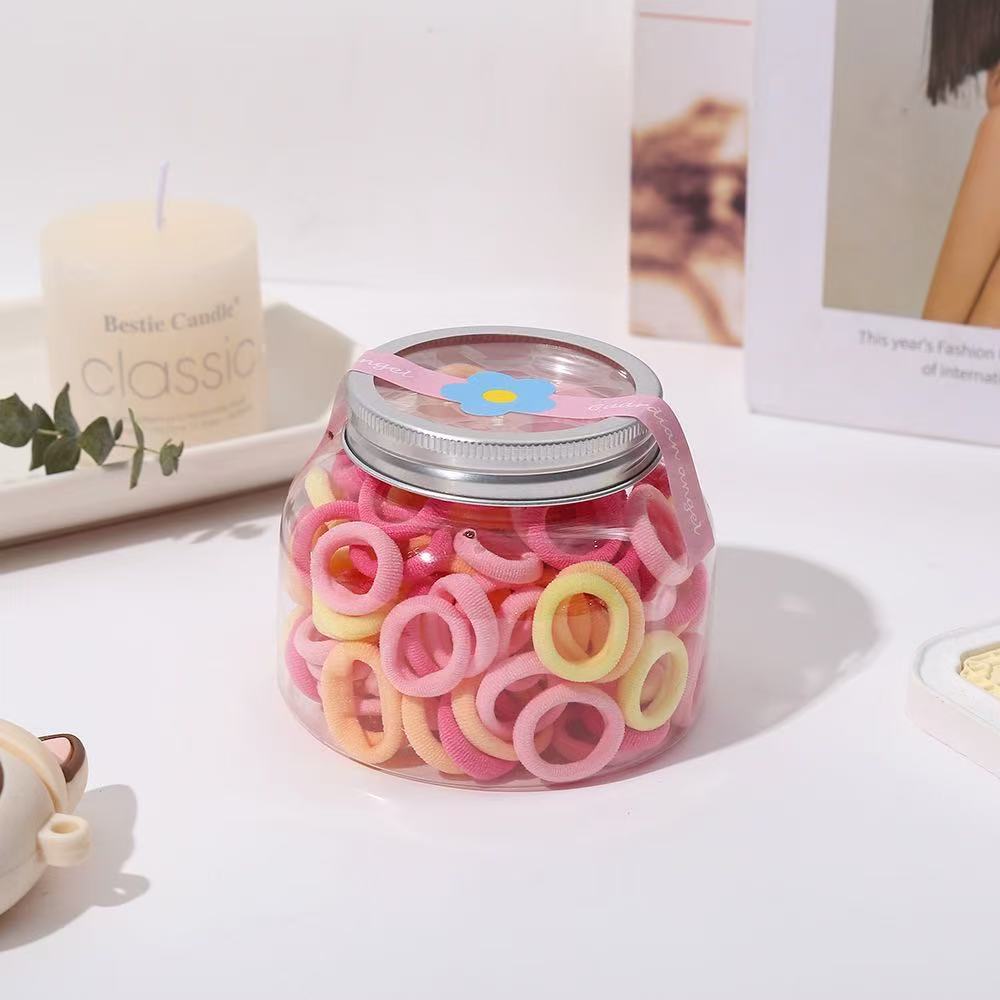 Colorful hair band, glass can, hair accessory set, large intestine hair band, leopard print pattern telephone line headband, children's hair accessory accessory 140648359 Specification image