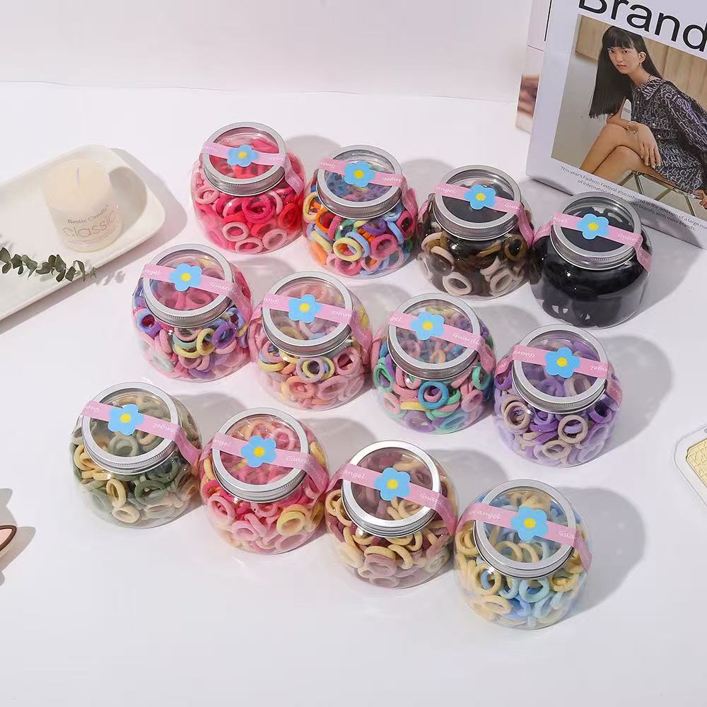 Colorful hair band, glass can, hair accessory set, large intestine hair band, leopard print pattern telephone line headband, children's hair accessory accessory 140648359