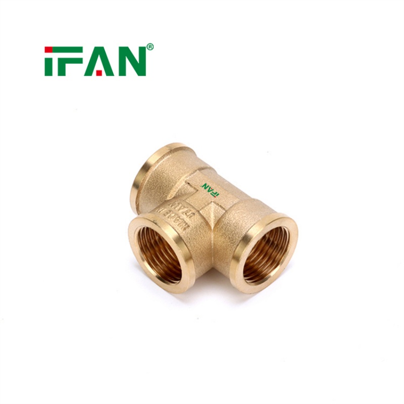 IFAN In-Stock Supply Brass Pipe Tee Fittings Item Picture