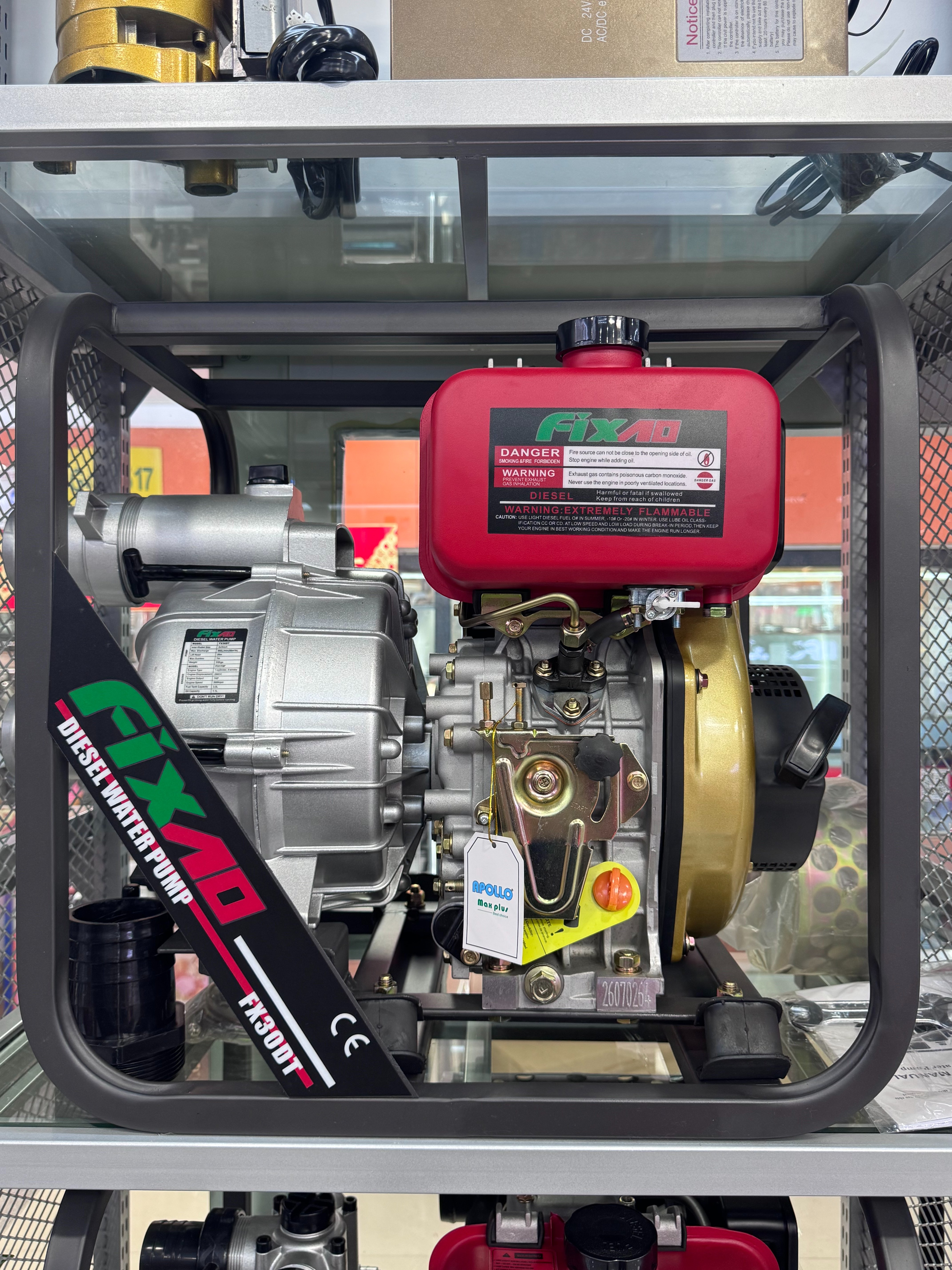 Generador de bomba de agua de tanque rojo durable multi-escena equipo de energía de reserva de emergencia