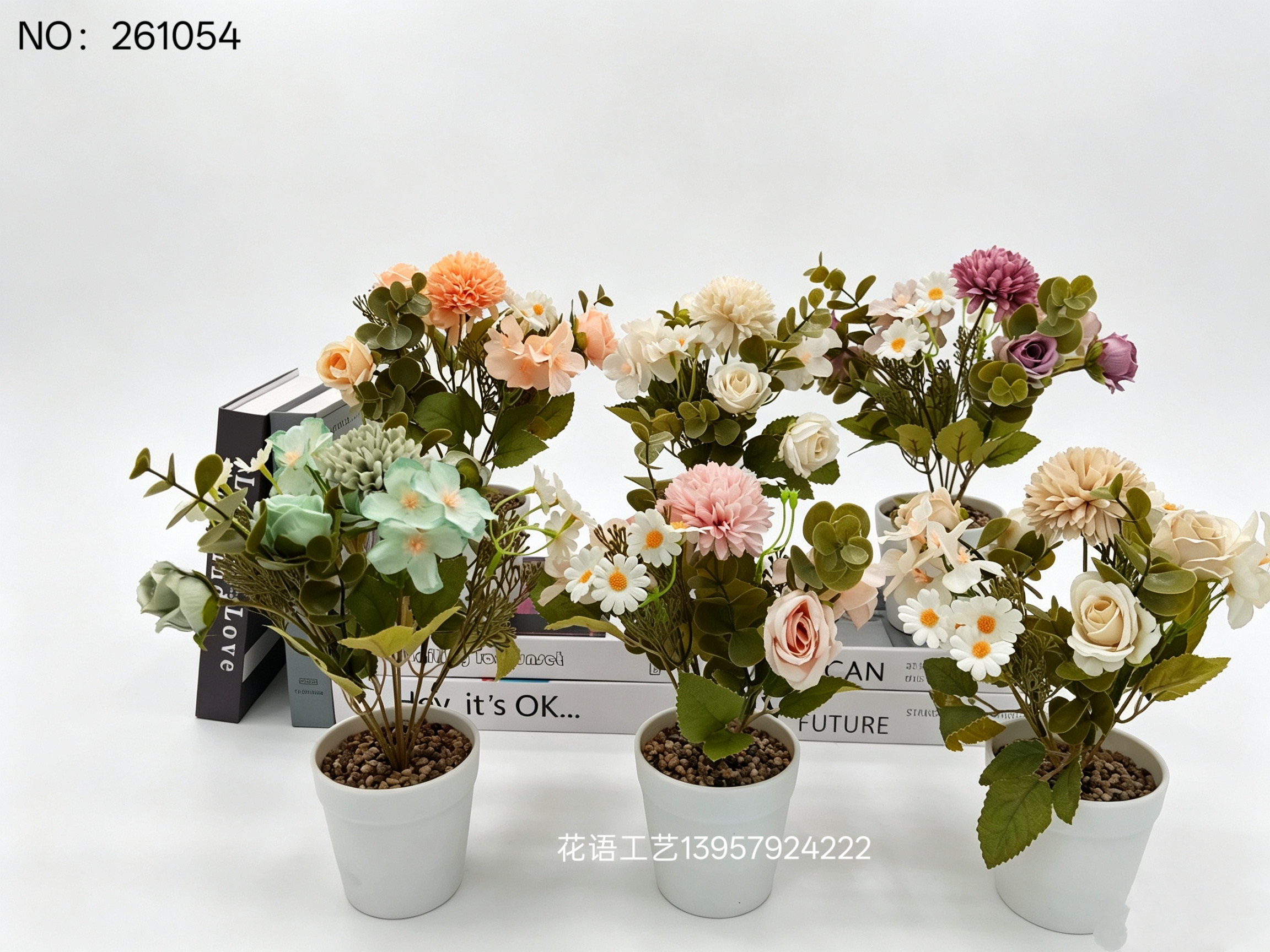 New faux tea bud bonsai table ornaments for foreign trade, indoor scene decoration, floral art handicrafts and ornaments full image
