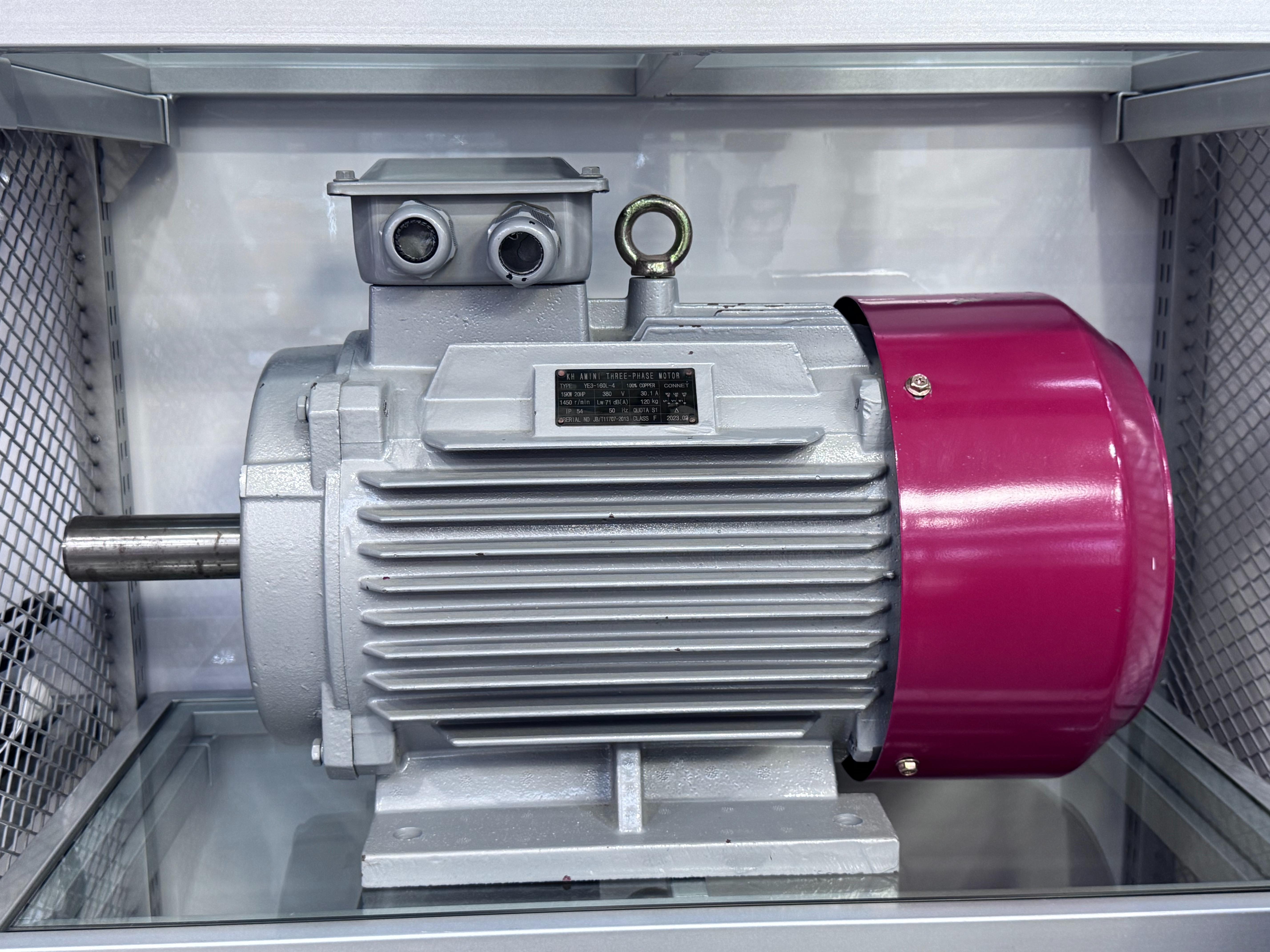 Generador de motor asíncrono trifásico gris plateado combinado de alta eficiencia y ahorro de energía para equipos de energía industrial