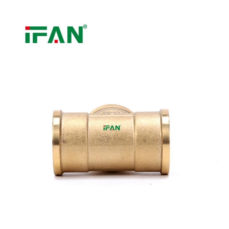IFAN In-Stock Supply Brass Pipe Tee Fittings Specification image