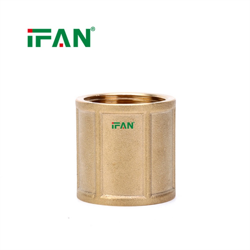 IFAN Forged Brass Pipe Fittings Straight Couplings