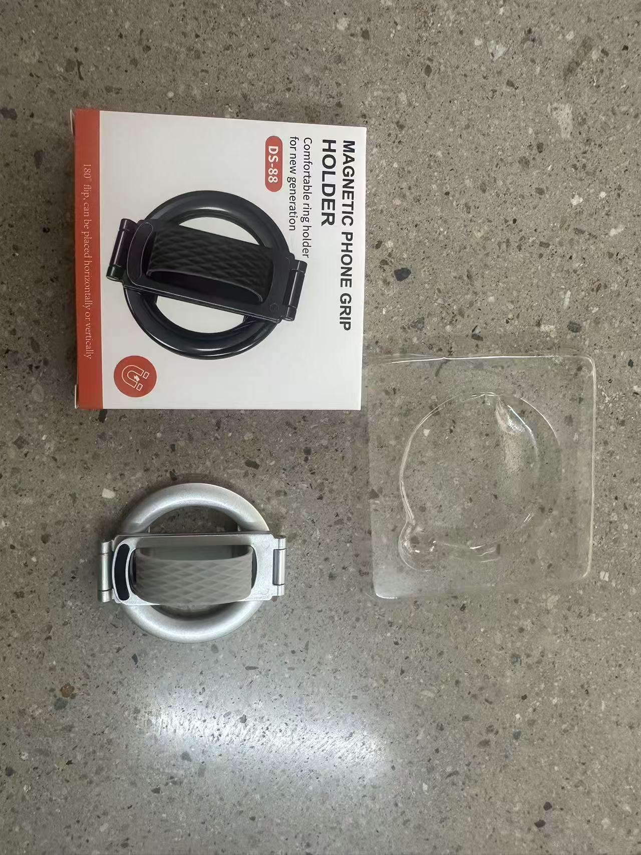 Magnetic phone stand ring buckle portable desktop back sticker lazy person skin-friendly liquid silicone new multi-functional universal detail image 3