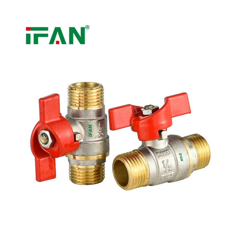IFAN Factory Wholesale Brass Male-Threaded Ball Valve Specification image