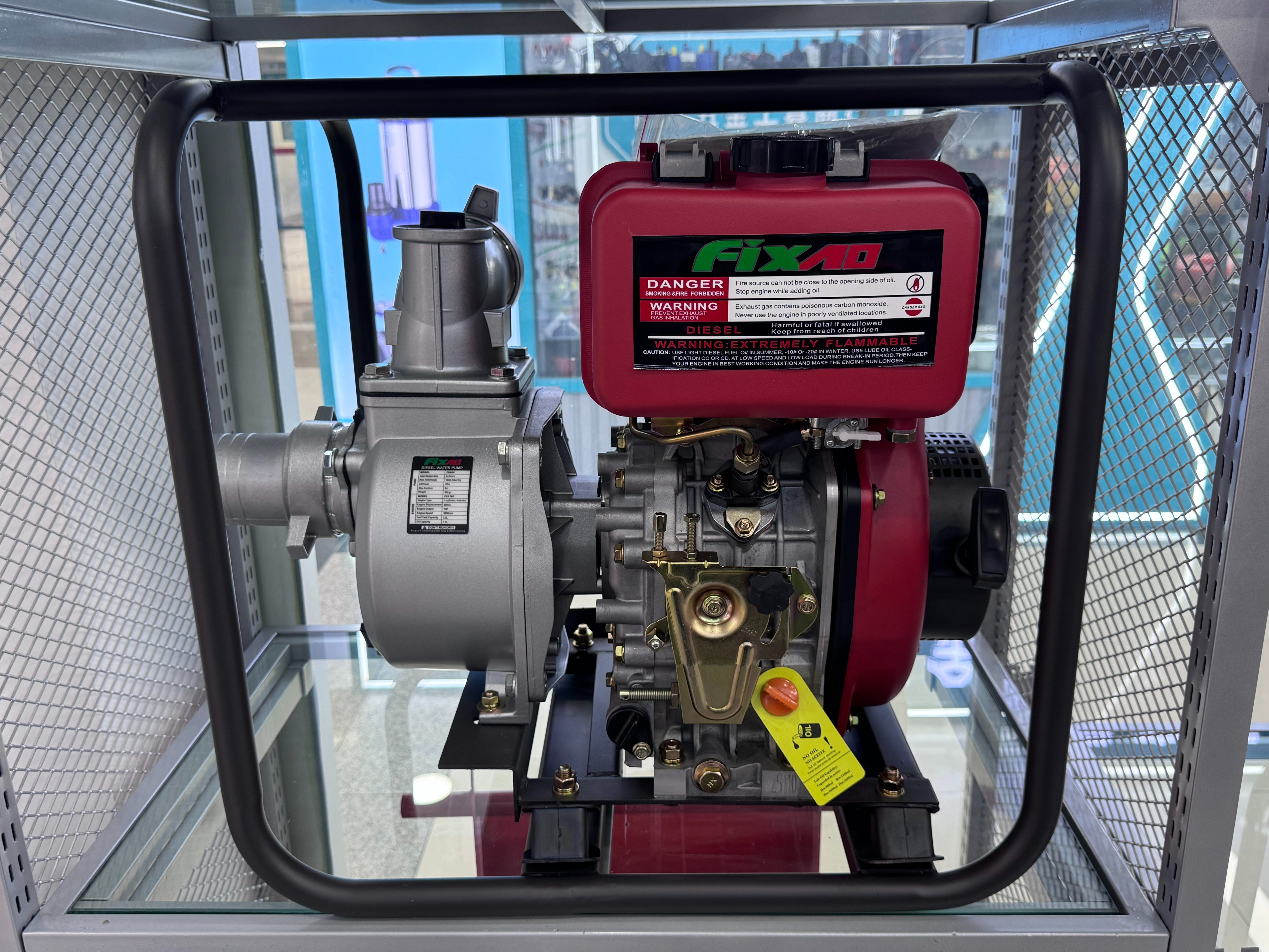 Self-priming water pump with aluminum pump body model