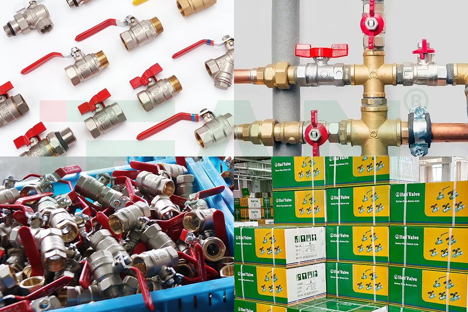 IFAN Reliable-Sealing Brass Ball Valve with Blue Handle pic 2