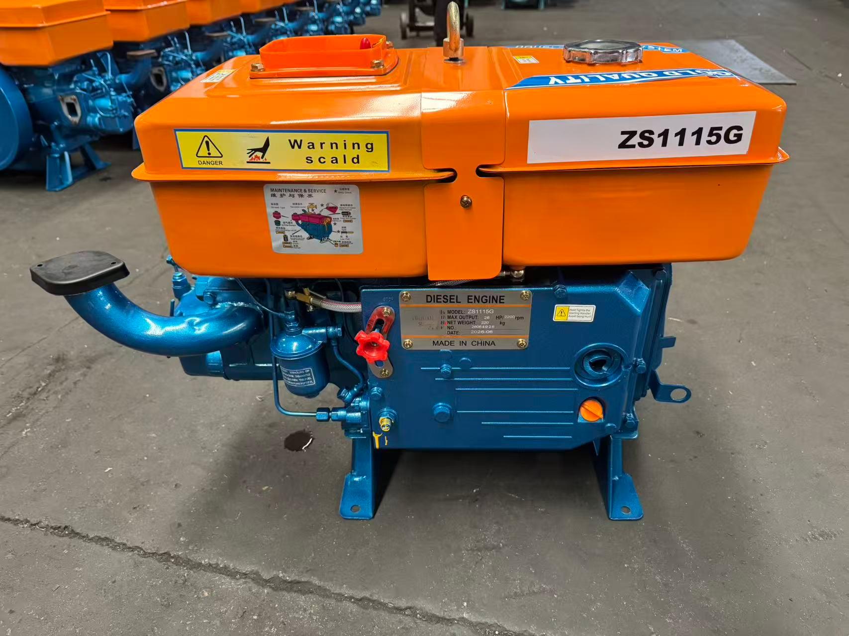 ZS1115 hand-cranked single-cylinder water-cooled engine