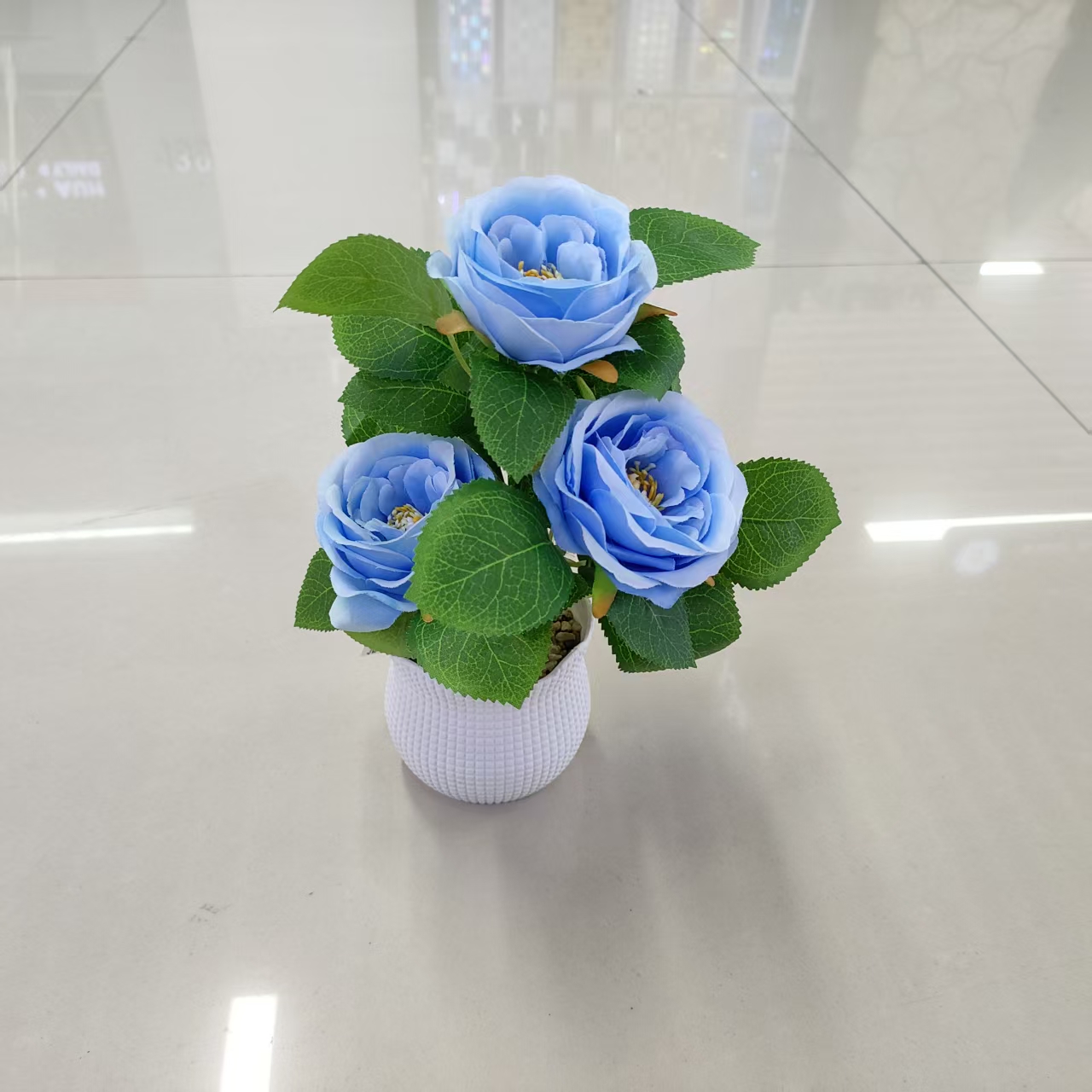 仿真花/仿真花礼物/仿真花洋牡丹/仿生花百合/陶瓷花产品图
