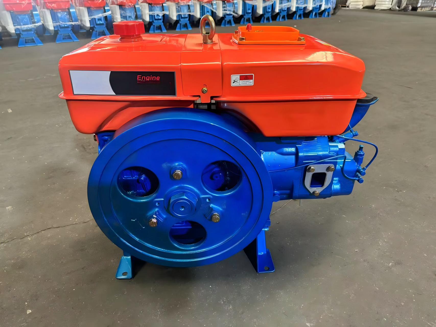 ZS1115 single-cylinder water-cooled engine, 18/20/22 horsepower, can be equipped with manual start or electric start, powerful and fuel-efficient, suitable for both agricultural and Marine use details Picture