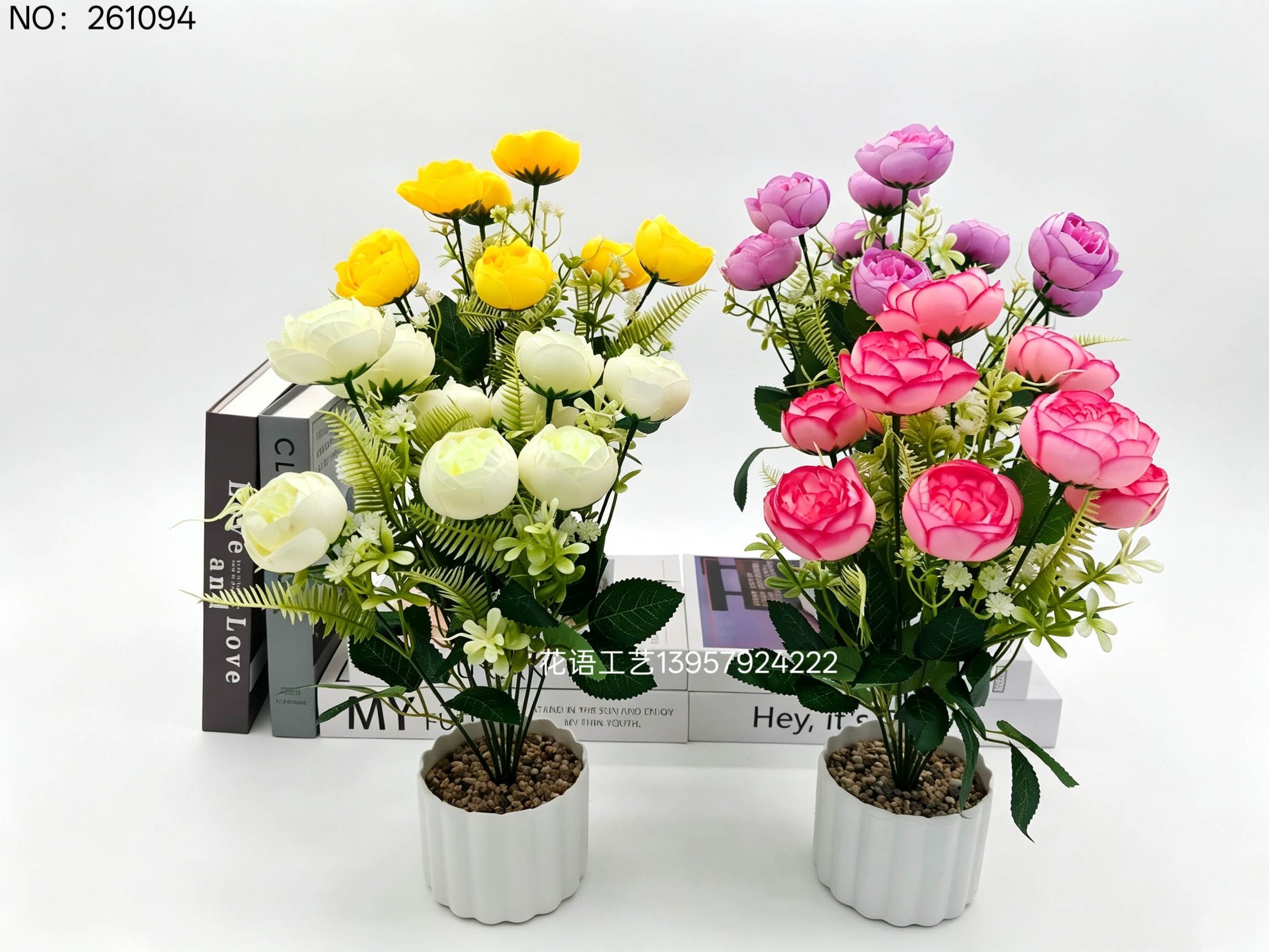 Comercio exterior nueva simulación bráctea bonsai hogar decoración de escritorio adaptación de una variedad de estilos de decoración flores falsas arte floral artesanía piezas details Picture