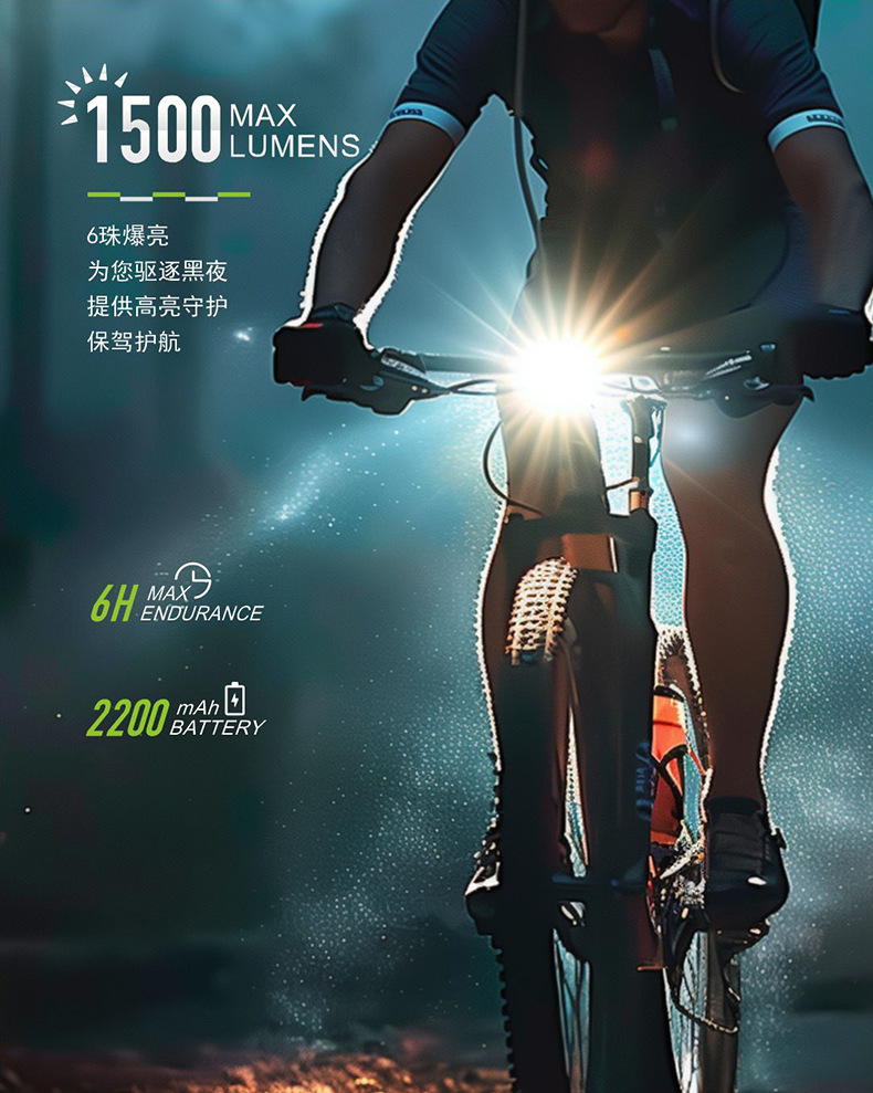 FY-211 faros USB bicicleta recargable faros de aleación de aluminio bicicleta faros de elevación linterna de luz fuerte equipo de ciclismo pic 12
