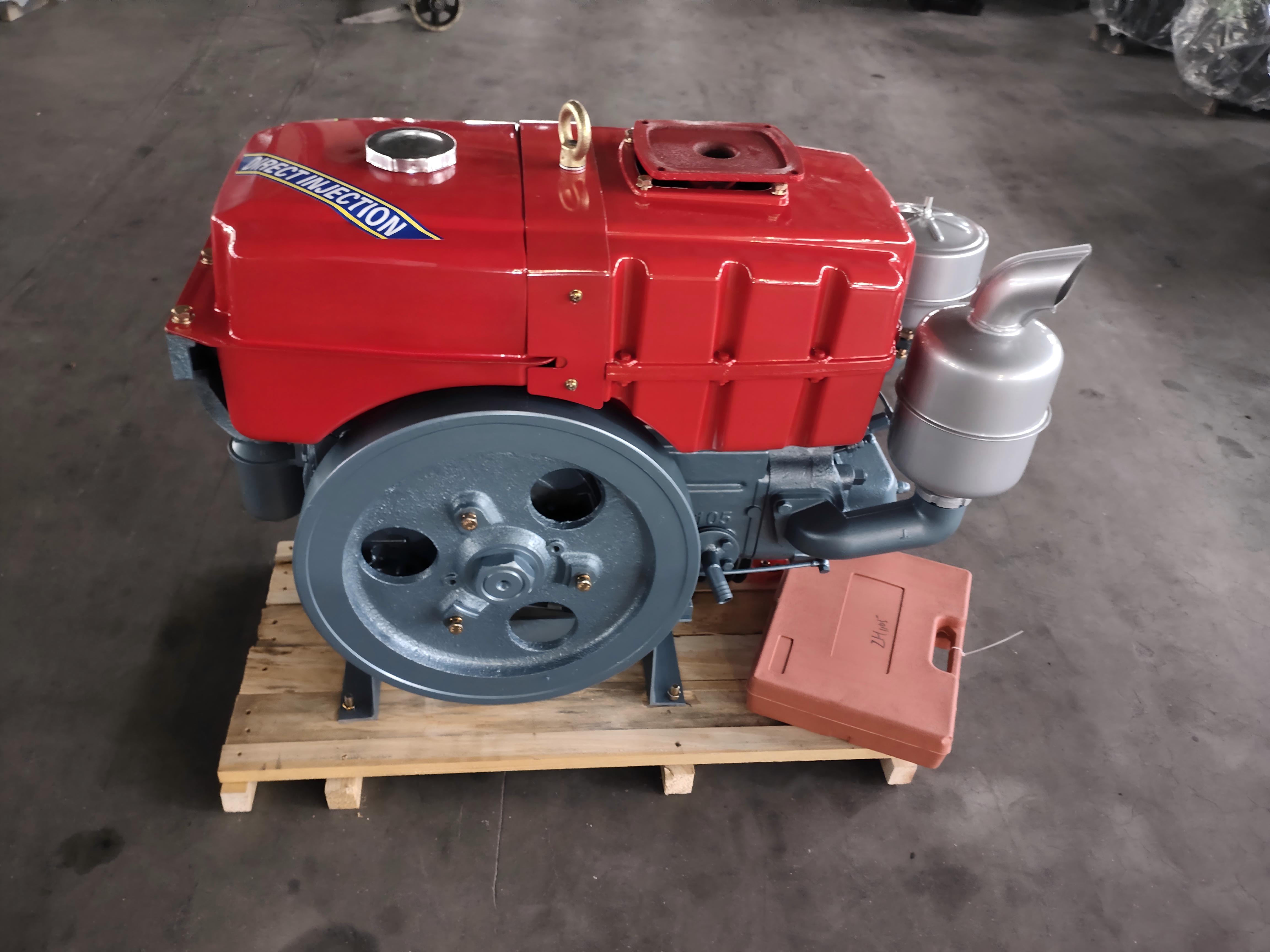 وبدأ محرك الماء ZH1105 ذو الأسطوانة الواحدة رقم 18/20/22 تشغيل المحركات الزراعية Specification image