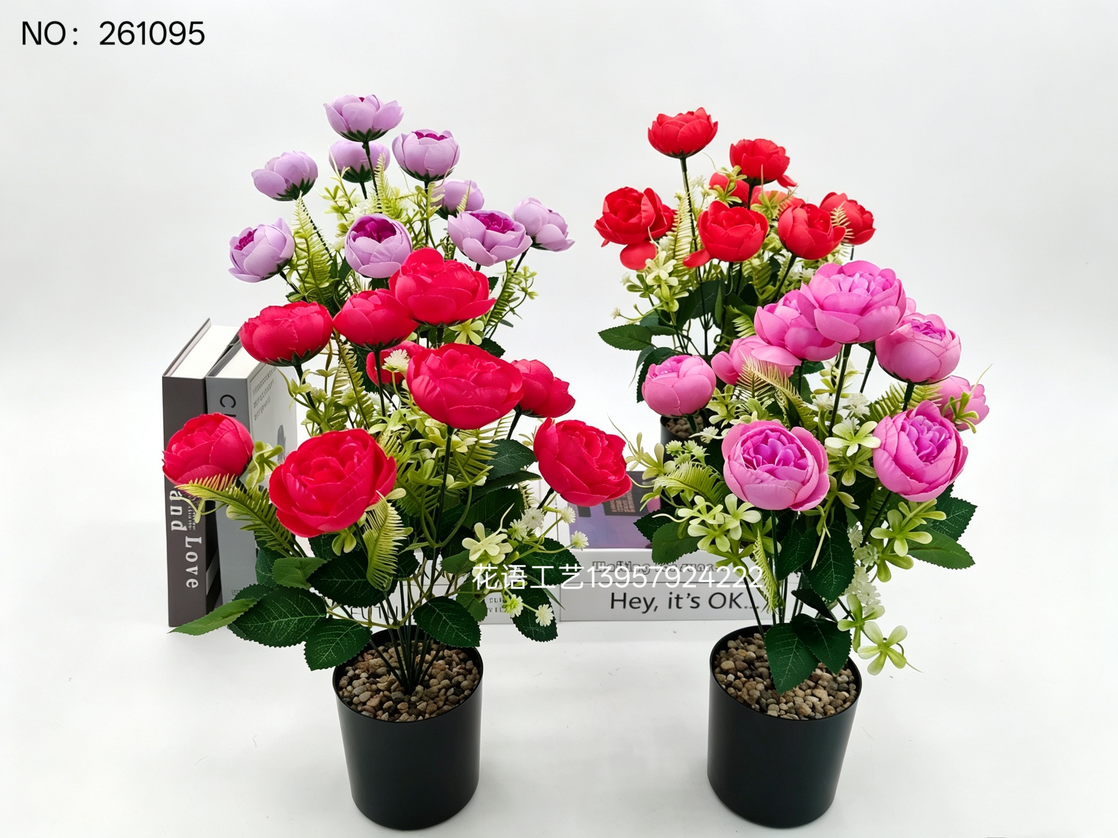 A new type of artificial flower bud bonsai for home desktop decoration, suitable for various decoration styles, artificial flower art handicrafts and ornaments