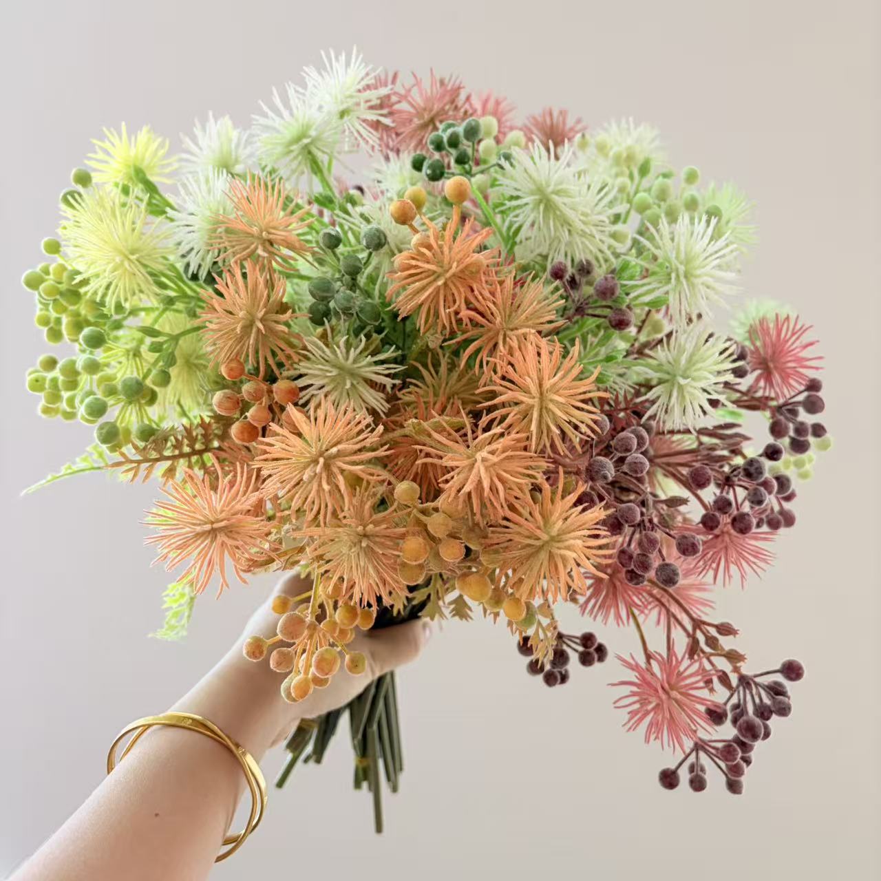 Emulación de flores loto amarillo emulación de flores fruta de colores emulación de flores flores falsas hogar restaurante colocación decoración arreglos florales juegos de boda fotografía accesorios flores