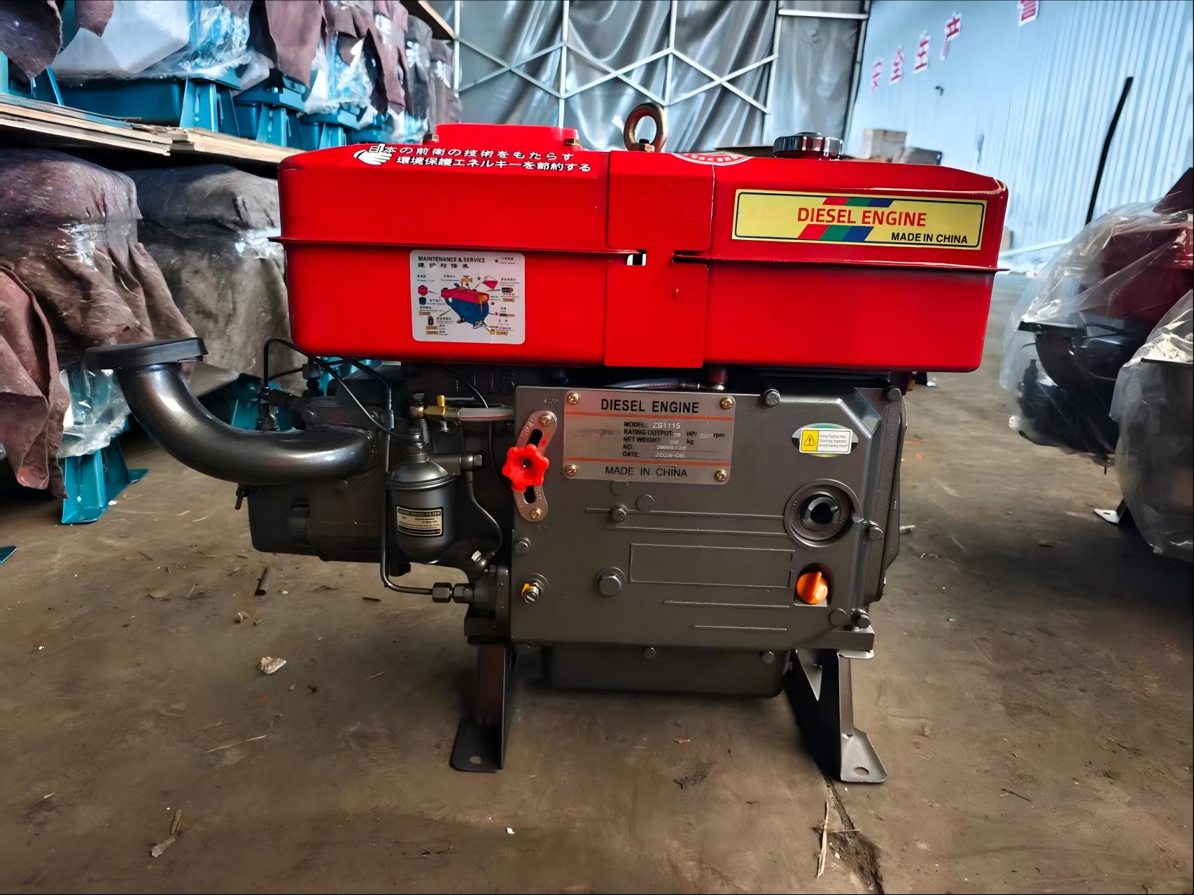 The ZS1115 22-horsepower air-cooled engine is compatible with African gold panning and sand gold processing equipment and is suitable for high-temperature working conditions