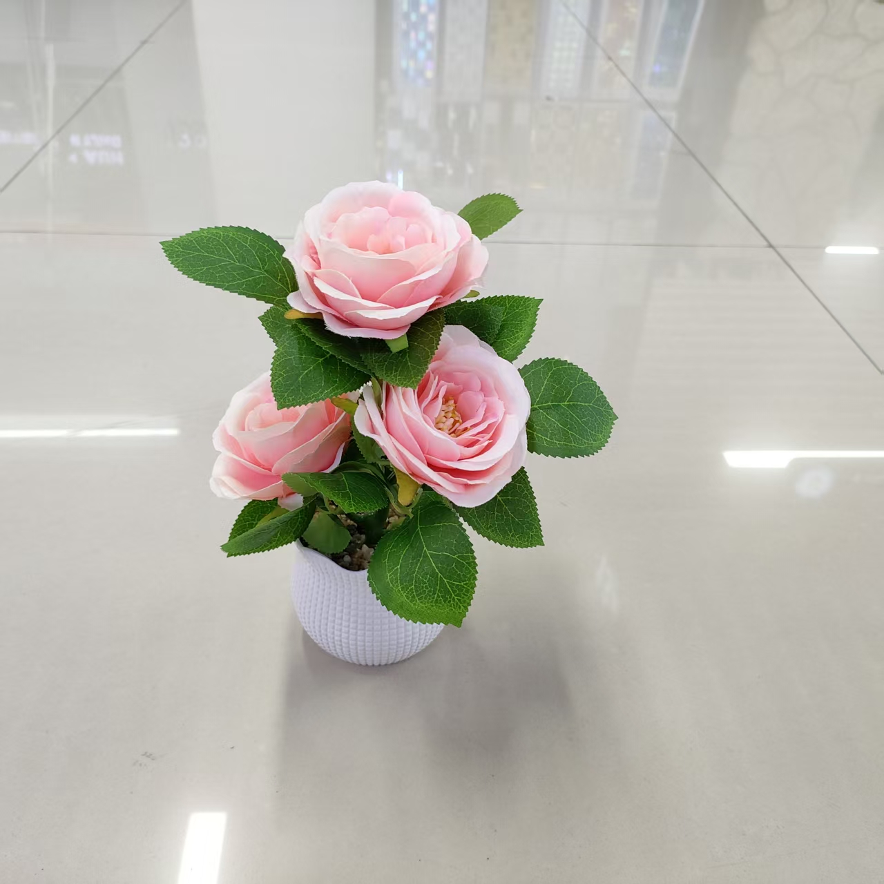 仿真花/仿真花礼物/仿真花洋牡丹/仿生花百合/陶瓷花细节图