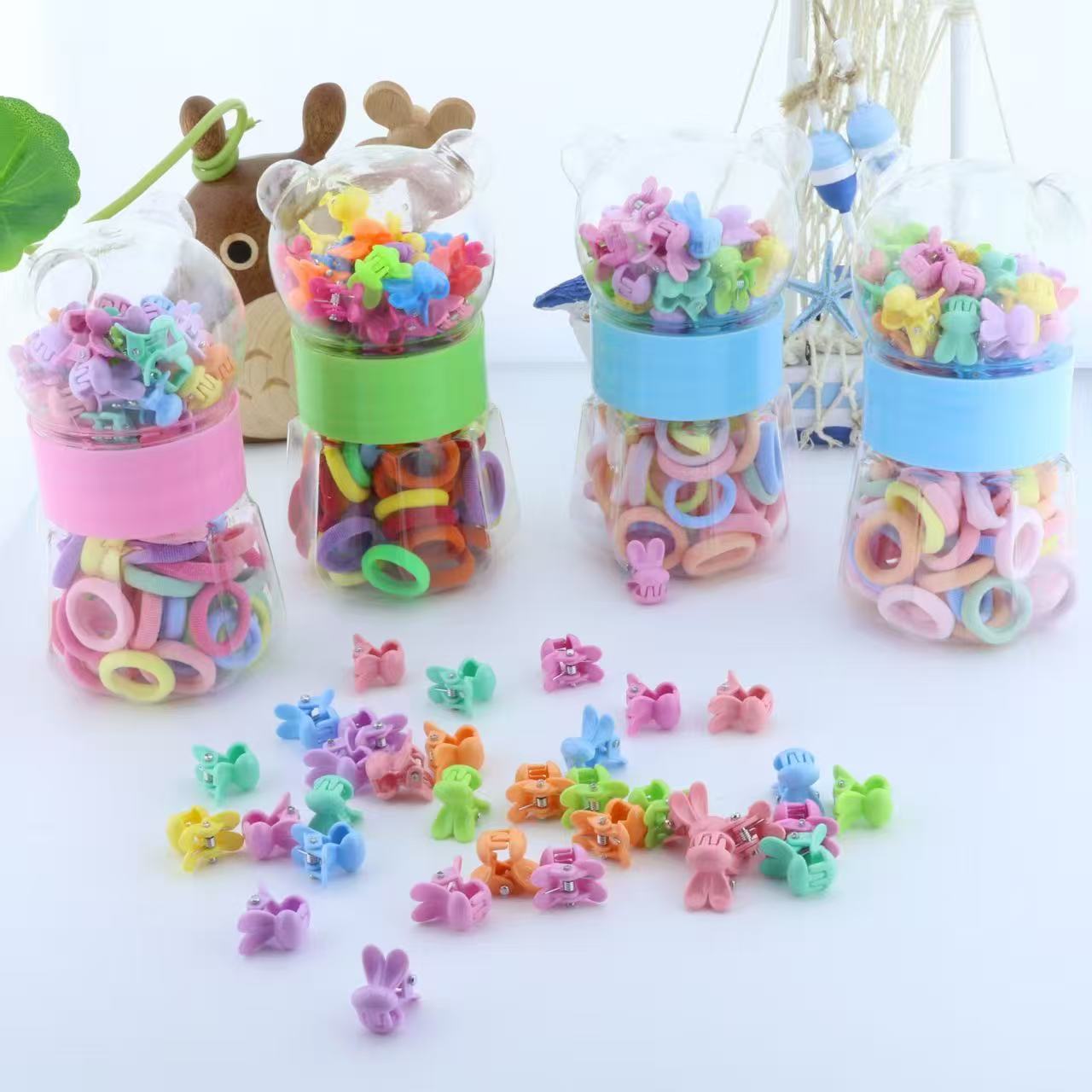 Accesorios para el pelo coloreados para niños conjuntos de ganchos hechos a mano horquillas para el pelo rizos de cuero combinaciones accesorios para el pelo para niños accesorios para el pelo para niños