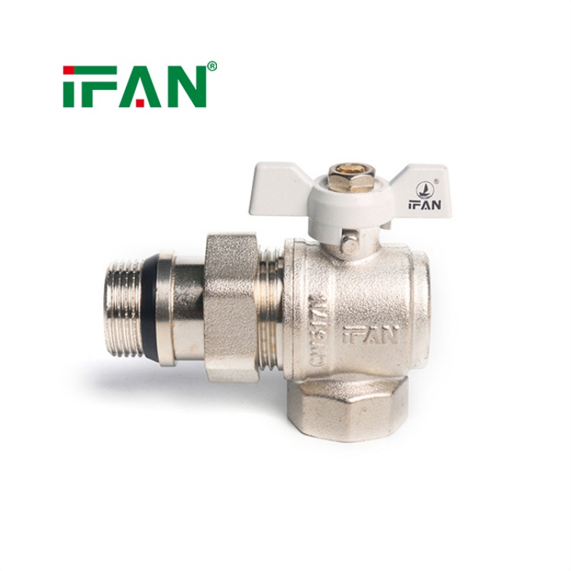 IFAN Angle Valve with Single Union and Butterfly Handle