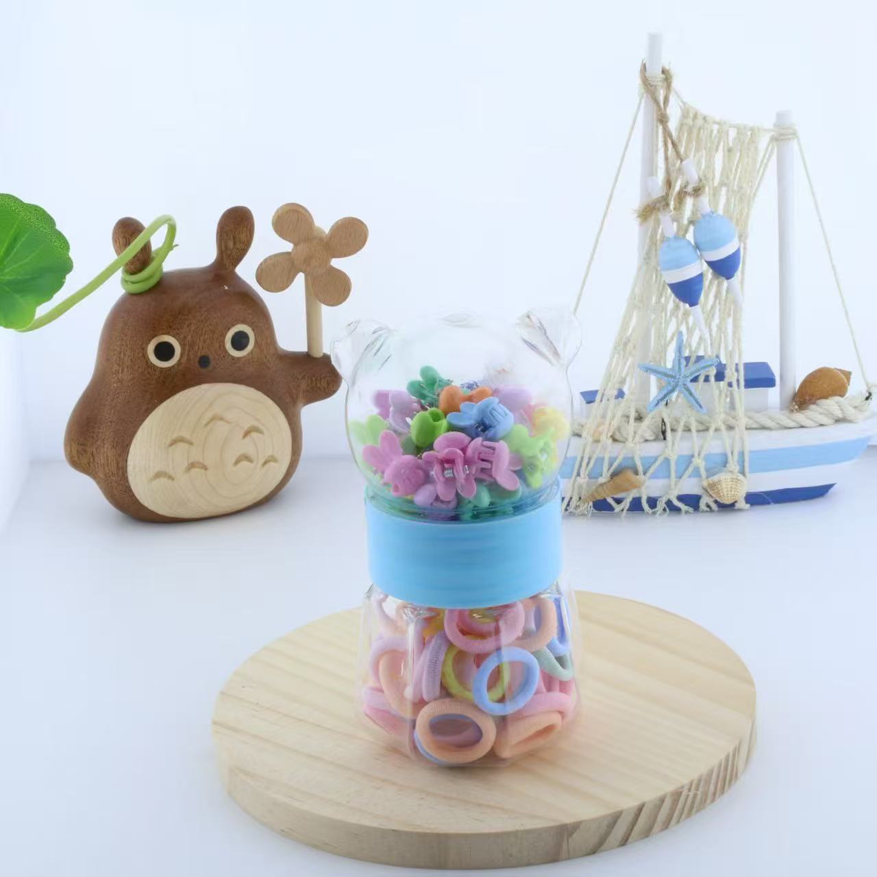 Accesorios para el pelo coloreados para niños conjuntos de ganchos hechos a mano horquillas para el pelo rizos de cuero combinaciones accesorios para el pelo para niños accesorios para el pelo para niños pic 2
