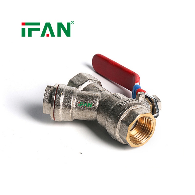 IFAN Brass Ball Valve with Filter – Factory Price