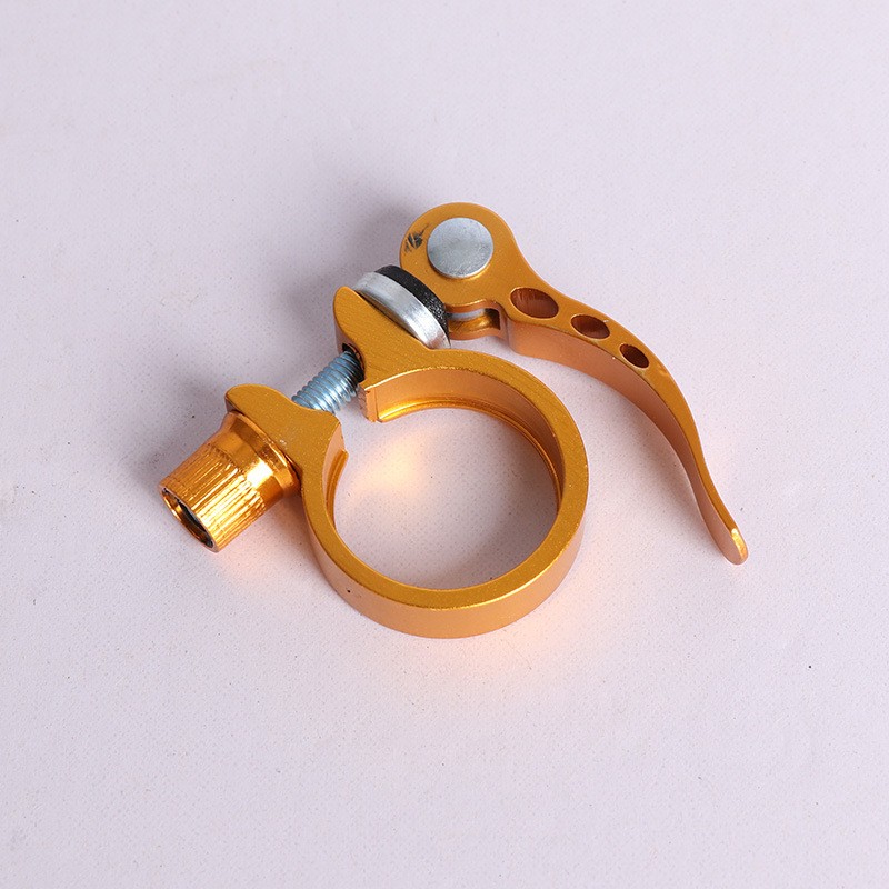 251005 Quick-release seat pipe clamp, mountain bike quick-release aluminum alloy seat pipe clamp, 31.8mm saddle pipe lock clamp, dead-fly road bike pipe clamp, seat bar fixing buckle pic 3