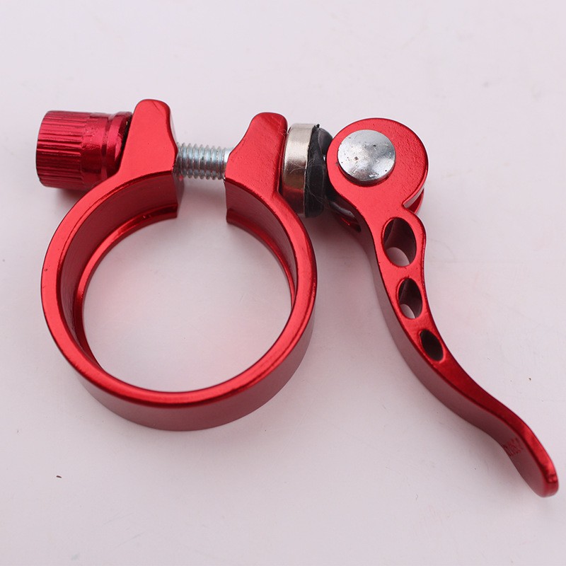 251005 Quick-release seat pipe clamp, mountain bike quick-release aluminum alloy seat pipe clamp, 31.8mm saddle pipe lock clamp, dead-fly road bike pipe clamp, seat bar fixing buckle pic 7