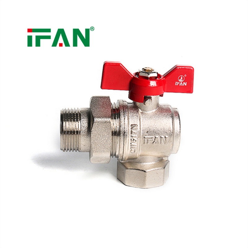 IFAN Angle Valve with Union and Butterfly Handle