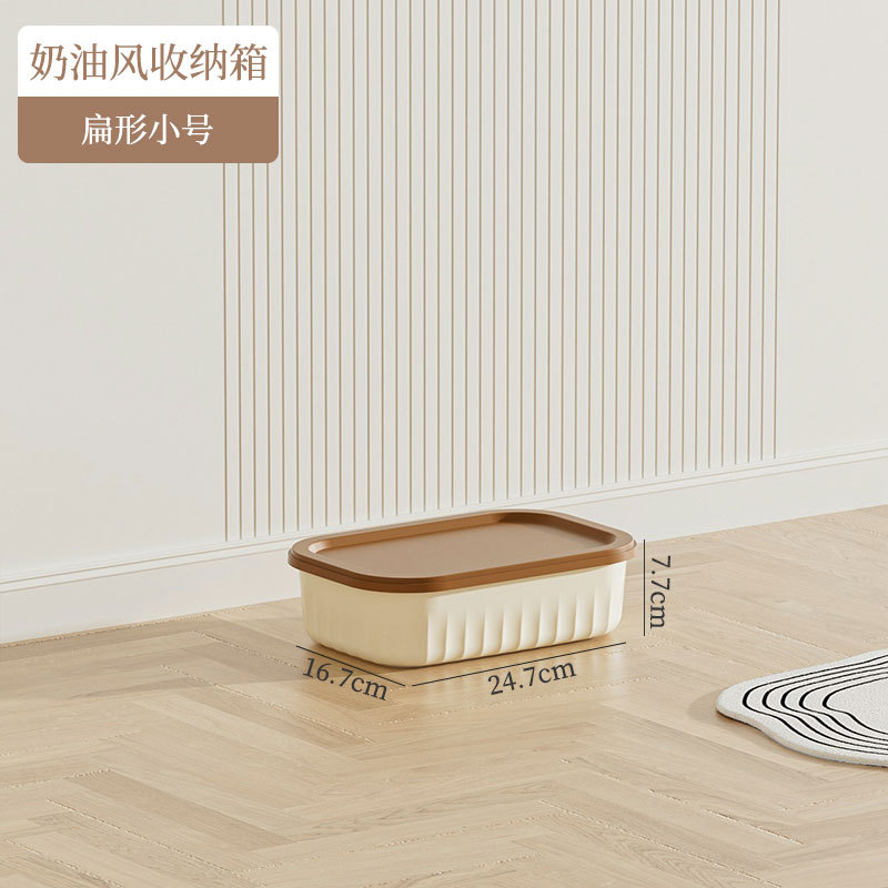 N22-2401 multi-functional household plastic covered storage box, multi-specification large-capacity storage box for snacks details Picture