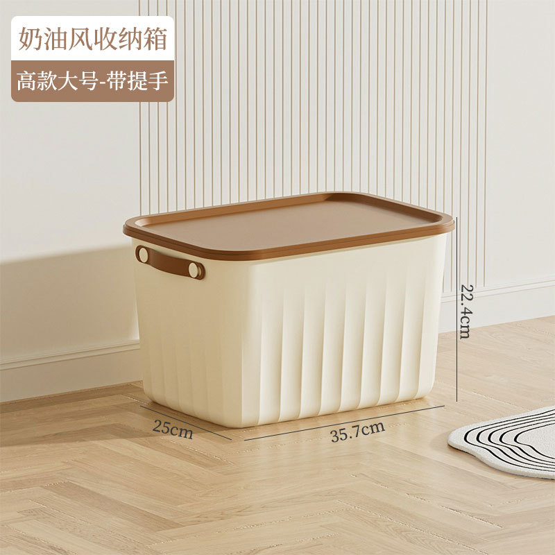 N22-2401 multi-functional household plastic covered storage box, multi-specification large-capacity storage box for snacks Specification image