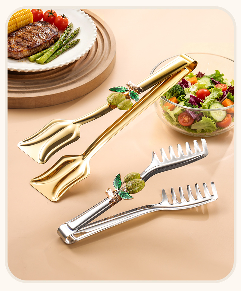 Creativo nuevo clip de comida clip de pan ensalada steak food clip de comida de acero inoxidable multifuncional para el hogar pic 11