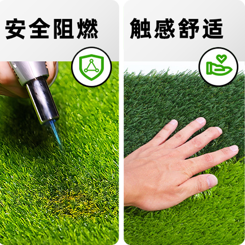 Espacios verdes al aire libre hierba deportiva relleno libre muestras de césped simulado césped artificial alfombra de suelo musgo simulado material de parquet flores simuladas artículos decorativos Application Scenario