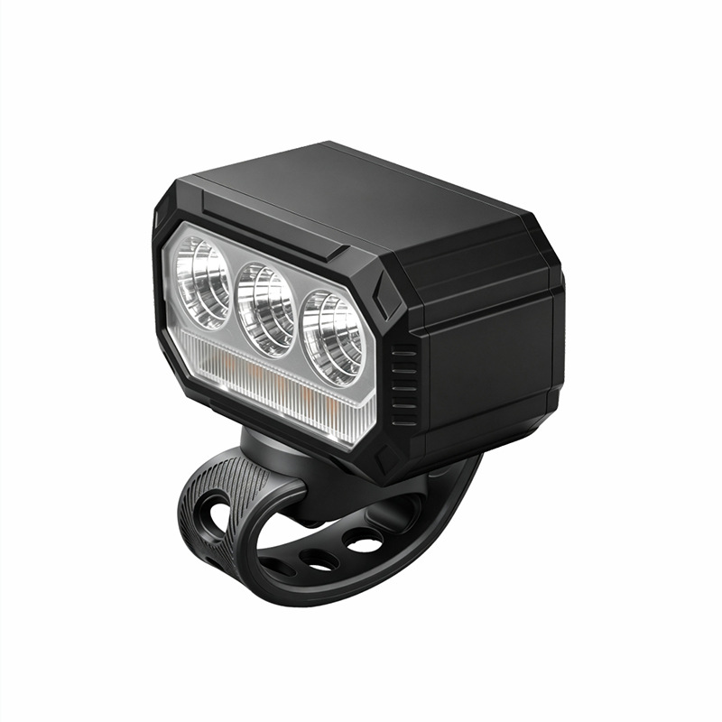 FY-212 electric display bicycle headlight USB charging bicycle aluminum alloy headlight bicycle hanging headlight Strong light flashlight Cycling equipment pic 12