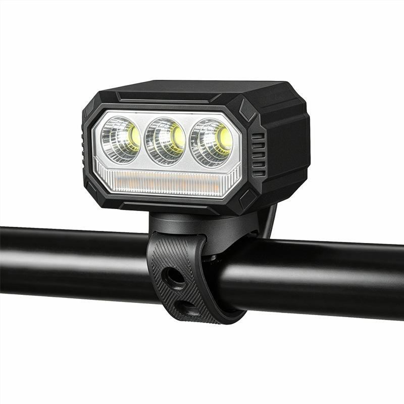 FY-212 electric display bicycle headlight USB charging bicycle aluminum alloy headlight bicycle hanging headlight Strong light flashlight Cycling equipment pic 13