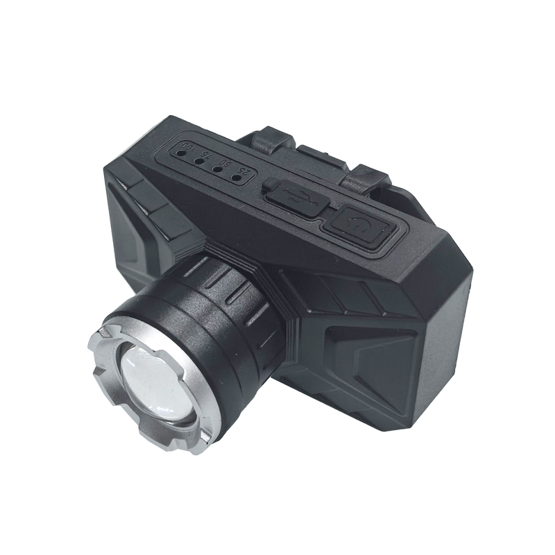 JS-7255 plástico luz de cabeza telescópica recargable USB luz de cabeza telescópica ajustable luz de cabeza de ciclismo luz de camping al aire libre lámpara de mina lámpara de cabeza de mantenimiento luz de camping luz de pesca pic 5